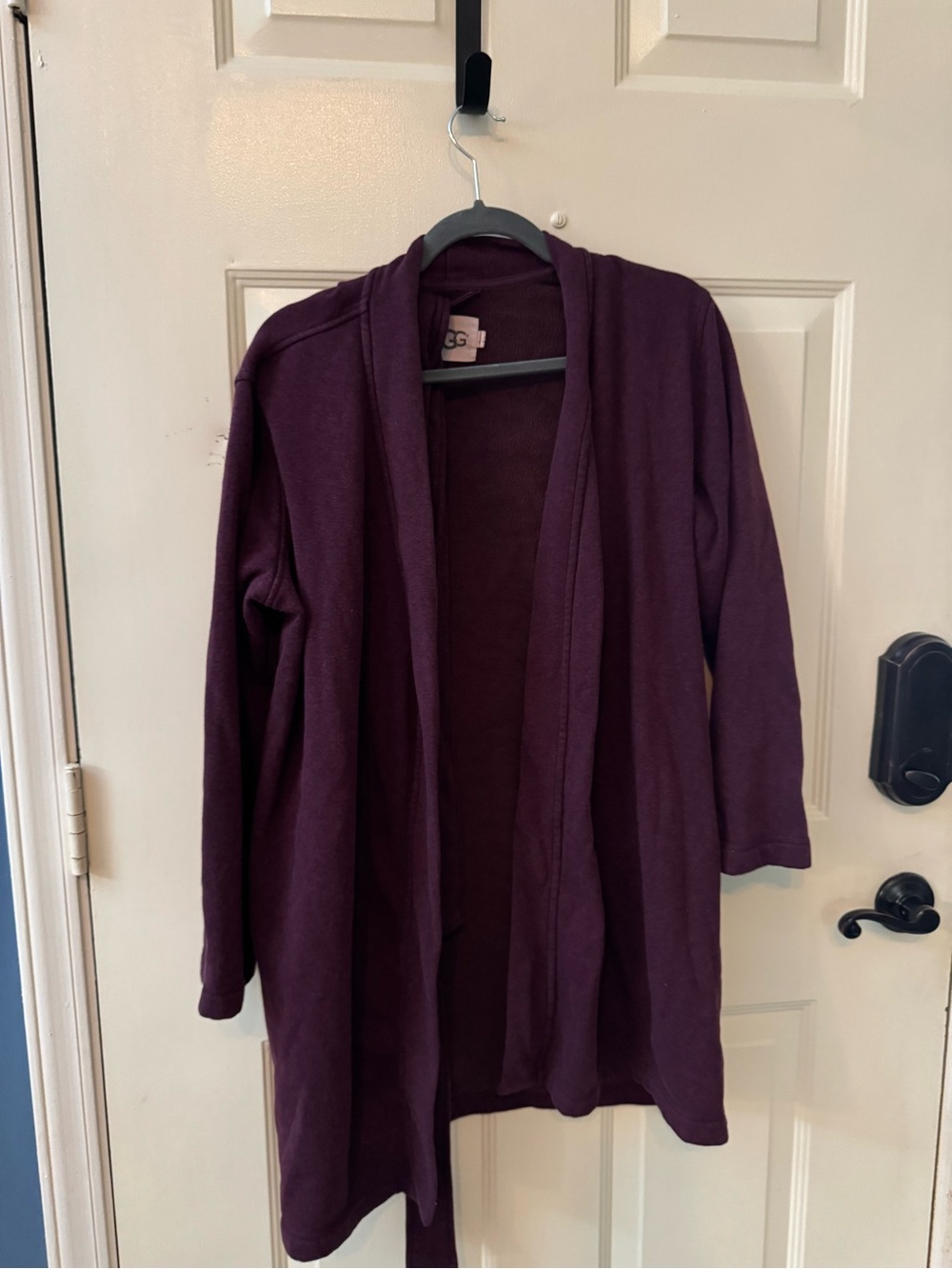 UGG Women's Open-Front Robe Cardigan in Deep Burgundy